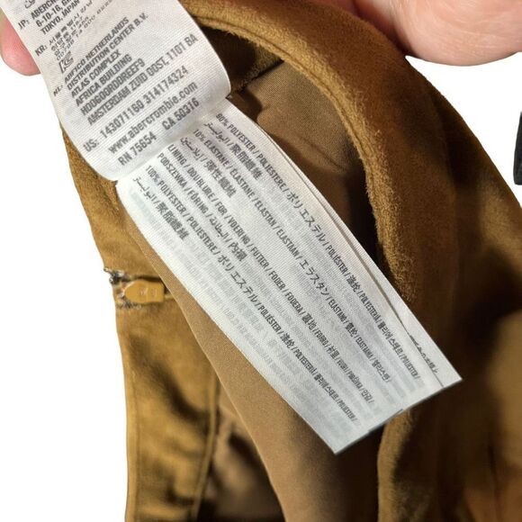 Abercrombie and Fitch‎ Women’s Brown Suede Like Mini Skirt Size 2 - Picture 5 of 5